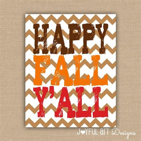 Items similar to Happy Fall Y'all PRINTABLE. Customized Fall Decor ...