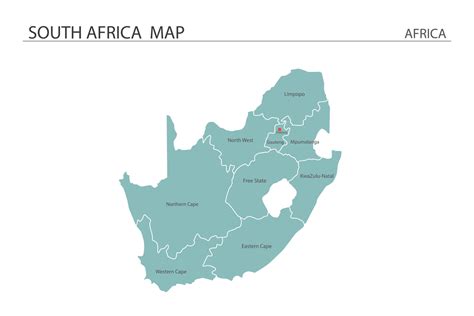 africa  sul mapa ilustracao vetorial sobre fundo branco mapa tem