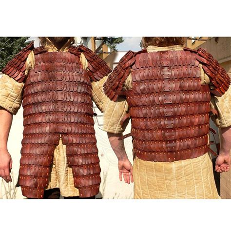 Lamellar Armour From Genuine Leather Lamellar Armor Larp Armor