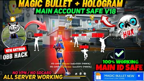 Ob44 Magic Bullet Hologram FreeFire Anti Blacklist Cs Rank Working