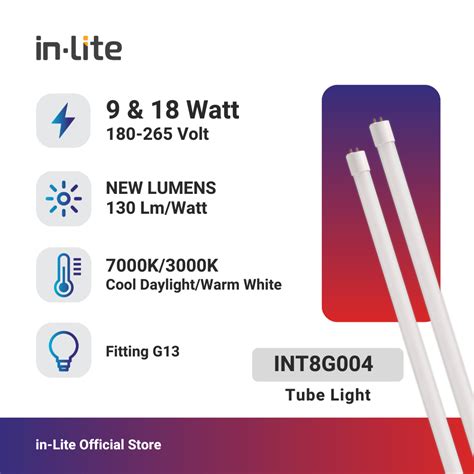 Jual Inlite Lampu Tube Light T Int G Watt Shopee Indonesia