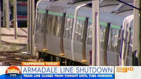 Video Armadale Train Line Closed