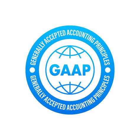 Gaap Generalmente Aceptado Contabilidad Principios Etiqueta Icono