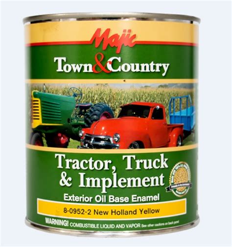 Majic Tractor Truck And Implement Exterior Oil Based Enamel Paint New Holland Yellow 8 0952 2