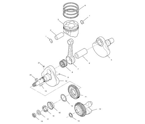 MOTEUR VILBREQUIN ET PISTON POUR BIG BOSS 500 6X6 1999 Esprit POLARIS