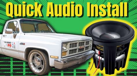 We Put In The Biggest Speakers Possible In A Squarebody C Youtube