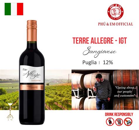 Rượu Vang Đỏ Ý Terre Allegre Sangiovese – PHÚ & EM