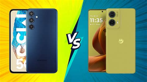 Samsung Galaxy M35 5g Vs Motorola G85 5g Big Battery Custom Os Or