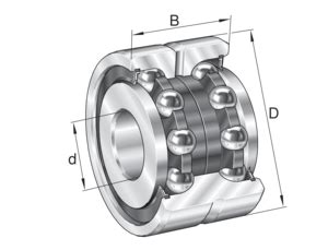 Zkln Rs Xl Rodamiento Axial A Bolas De Contacto Angular