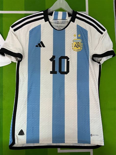 Argentina Home Authentic Kit Lionel Messi Bnwt Men S Fashion