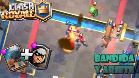 MINER CONTROL Con BANDIDA Y ARIETE Clash Royale LPratix YouTube