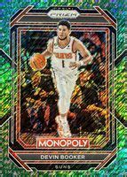 Devin Booker Prizm Monopoly Green Money Shimmer Psa