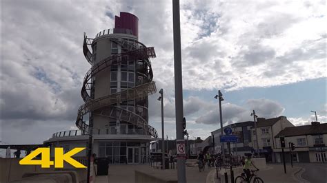 Redcar Walk Town Centre Beach4K YouTube