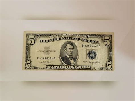 Series 1953 5 Silver Certificate Lw Benton Company Inc