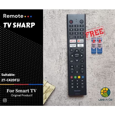 Jual Remote GB396WJSA TV SHARP 2T C42DF1I AQUOS Smart Tv Original 100