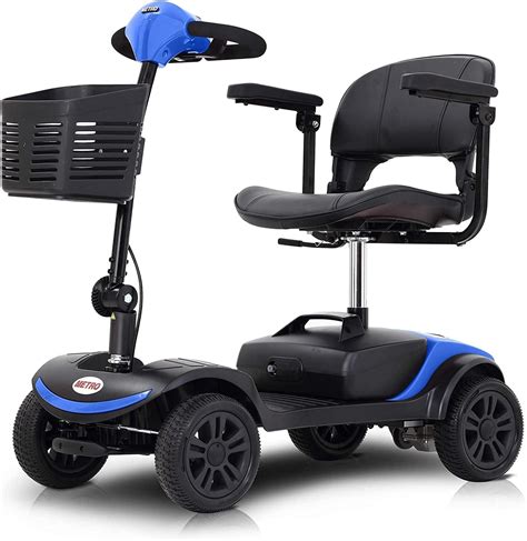 Folding Electric Powered Mobility Scooters For Seniors Adults 4 Wheel Compact Mobile Scooter