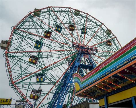 Wonder Wheel At The Coney Island Amusement Park Editorial Stock Image