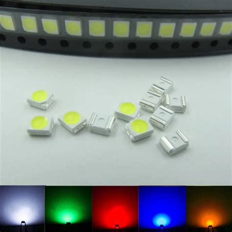 Pcs Smd Smt Led Each White Blue Green Red Yellow Smd