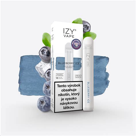 IZY VAPE ONE 600 ťahov Blueberry Ice 18mg biela 1ks IZYVAPE