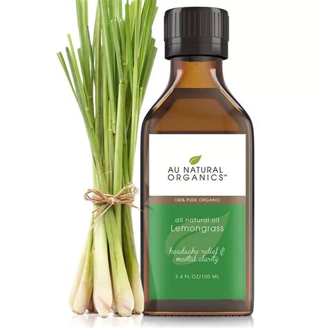 Pure Organic Lemongrass Oil A Natural Remedy For Refreshing Energy And Relaxation 3 4oz