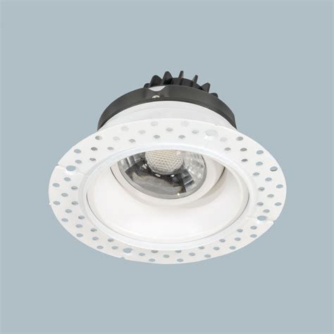 2 LED Miniature Gimbal Trimless Recessed Downlight With Mud In Flange