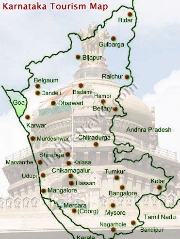 Latest Karnataka Travel Maps With Tour Details List Of Physical