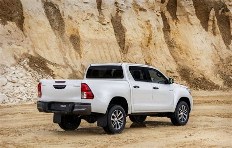 Wallpaper White Toyota Pickup Hilux Special Edition 2019 The