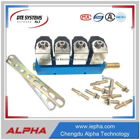 Alpha Cng Lpg Injector Rail For Automobile Sequential Injection System