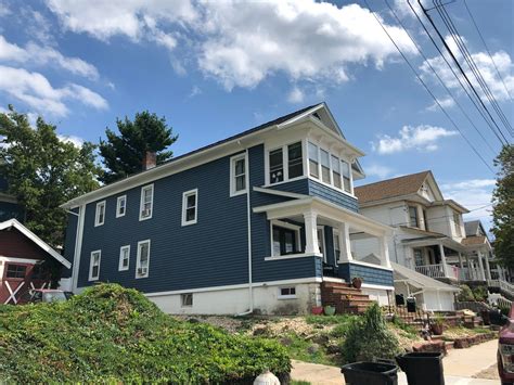 Regatta Blue Shake And Vinyl Siding Installation Staten Island New York