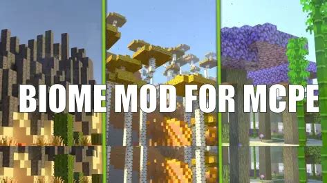 Download Biomes mod for minecraft MCPE android on PC