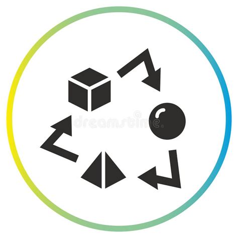 Icon Adaptability Flat Symbol Stock Vector Illustration Of