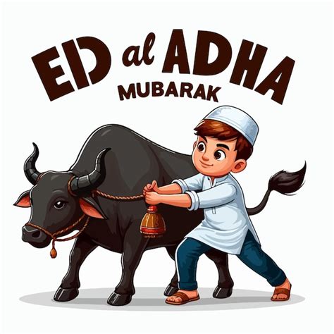 Eid Al Adha Mubarak Fest Ist Ein Islamischer Hintergrund Premium Vektor