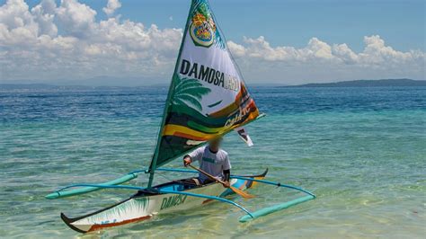 Pilipino Double Outrigger Bigiw Boat Samal Class Youtube