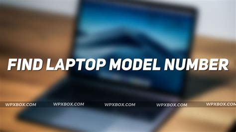 How To Find Your Laptop Model In Windows 11 10