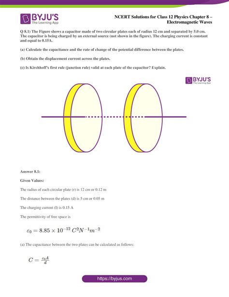 Ncert Solutions Class 12 Physics Chapter 8 Electromagnetic Waves