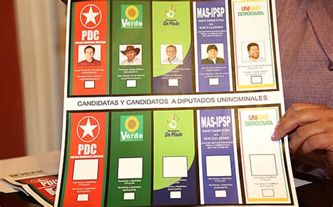 Tribunal Supremo Electoral Aprobó Diseño De Papeleta Electoral