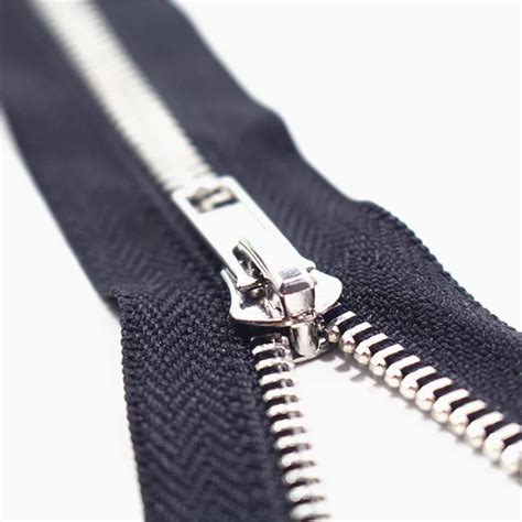 Close End 10cm 80cm 5 10pcs White Metal Zipper For Sewing Zip Garment