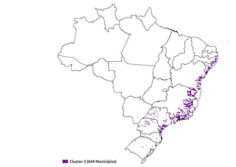 Distribui O Espacial Dos Munic Pios Que Comp Em O Cluster