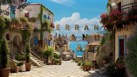 Mediterranean Island Village Relaxing Ambient Video For Study And