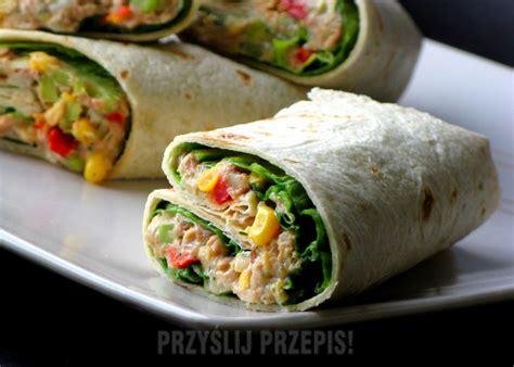 Kanapka tortilla z tuńczykiem PrzyslijPrzepis pl