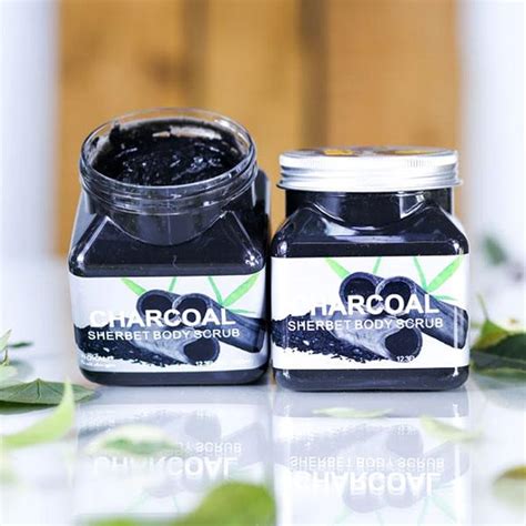 Body Scrub Wokali Charcoal Sherbet Pool Mecca