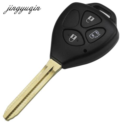 Jingyuqin 3 Buttons Car Remote Key Shell Fob For Toyota Camry Corolla