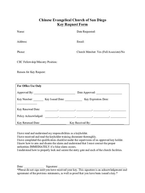 Fillable Online Keyholder Request Form Doc Fax Email Print Pdffiller