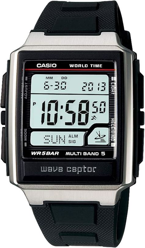 Casio Watch Wave Ceptor Waveceptor Radio Clock Multiband 5 Wv 59j 1ajf