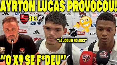 Provocou Haha Ayrton Lucas J Vestiu A Camisa Do Abc Flamengo