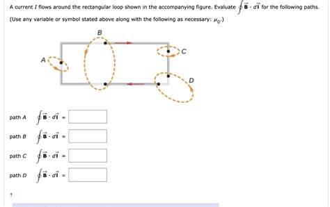 Solved A Current I Flows Around The Rectangular Loop Shown Chegg