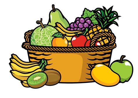 Basket Full Of Fruits 22241476 Vector Art At Vecteezy