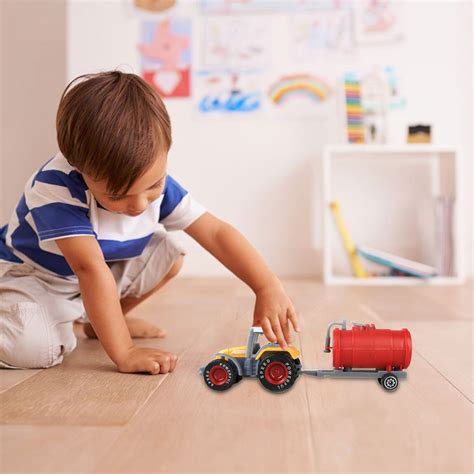 Truck Toy Tractor With Trailers 4 Piece Farm Toy Car Set Kids Toys Car ...