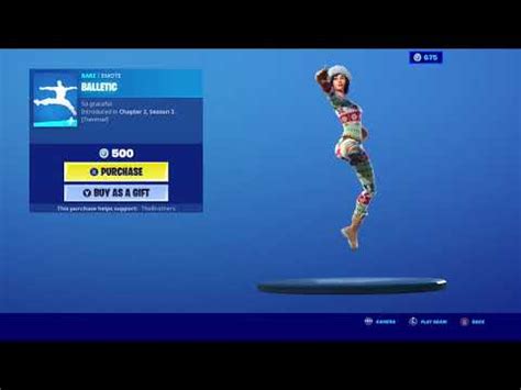 New Balletic Emote In Fortnite Traversal Ballerina Youtube