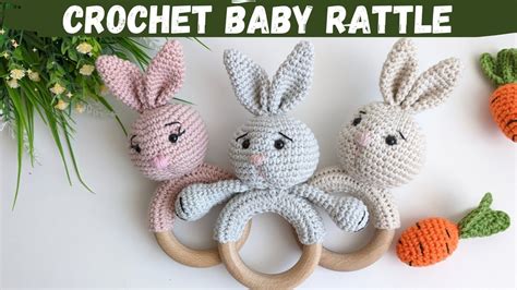 Crochet Bunny Baby Rattle Easy Crochet Pattern By Amigurumi Joys Youtube